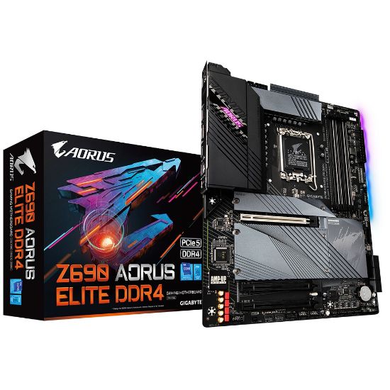  Зображення Mатеринська плата s1700 Intel Z690 DP/HDMI  4xM.2  2.5GbE LAN ATX Z690 AORUS ELITE DDR4 