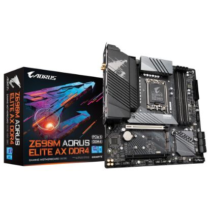  Зображення Материнська плата Gigabyte Z690M Aorus Elite AX DDR4 Socket 1700 