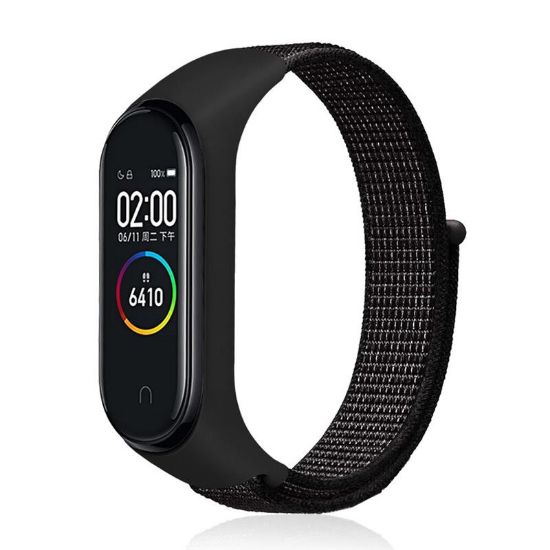  Зображення Ремінець BeCover Nylon Style для Xiaomi Mi Smart Band 7 Dark-Black (707658) 