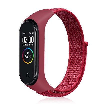  Зображення Ремінець до фітнес браслета BeCover Nylon Style для Xiaomi Mi Smart Band 7 Red (707670) 