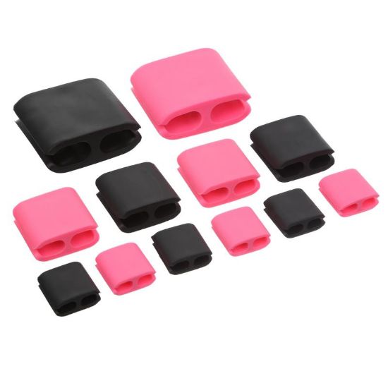  Зображення Органайзер для кабеля Armorstandart Smart Admin 12 шт Black/Pink (ARM56207) 