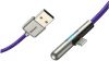  Зображення Кабель USB3.1 AM-Lightning M, 2 м, 1.5A, 90° з кольоровою індикацією Пурпуровий, CAL7C Baseus 