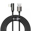  Зображення Кабель USB AM-Lightning M, 2 м, 2.4A, 90° Чорний, Legend Series Elbow CALCS Baseus 