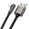  Зображення Кабель USB AM-Lightning M, 2 м, 2.4A, 90° Чорний, Legend Series Elbow CALCS Baseus 