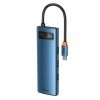  Зображення Концентратор USB-C Baseus Metal Gleam Series 8in1 Blue (WKWG000103) 