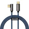  Зображення Кабель Baseus Legend Series Elbow USB-C-USB-C, 1м, Blue (CACS000603) 