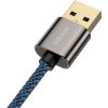  Зображення Кабель USB3.1 AM-Type-C M, 1 м, 66W, 90° Синій, Legend Series Elbow CATCS Baseus 