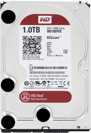  Зображення Жорсткий диск WD  1TB 3.5" 5400 64MB SATA Red Plus NAS 