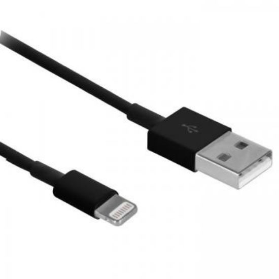  Зображення Дата кабель USB 2.0 AM to Lightning 1.0m Black Drobak (215340) 