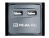  Зображення Мережевий подовжувач REAL-EL RS-3 USB CHARGE 1.8m, black (EL122500001) 