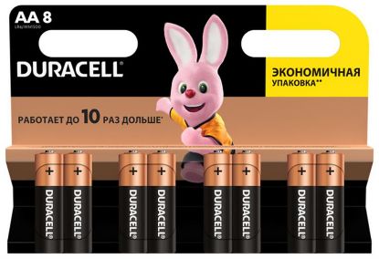  Зображення Батарейка Duracell Basic AA/LR06 BL 8шт 