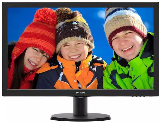  Зображення Монiтор Philips 23.6" 243V5QHSBA/00 MVA Black 