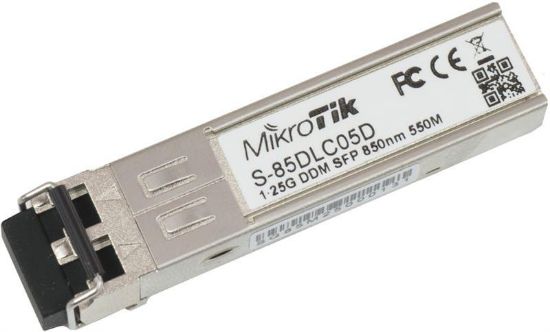  Зображення Трансивер MikroTik S-85DLC05D SFP, 1x1000BaseSX, MM, 550м, LC 