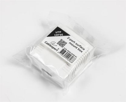  Зображення Розетка 2-портова Cablexpert NCAC-2U5E-01 RJ-45 кат.5е) 