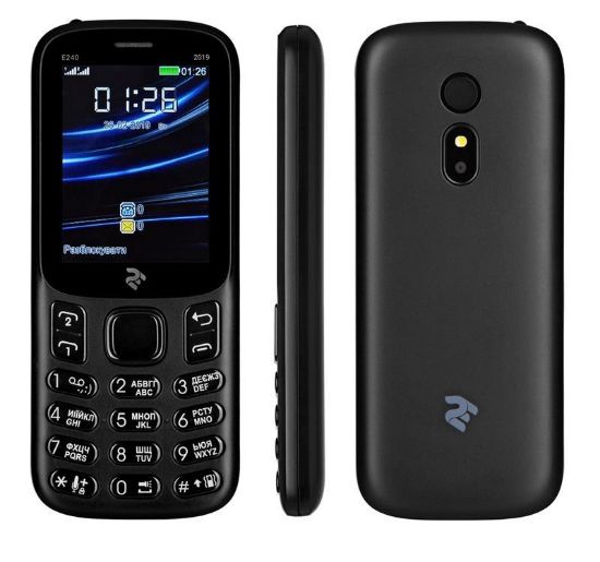  Зображення Мобiльний телефон 2E E240 2019 Dual Sim Black (680576169990) 