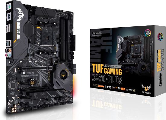  Зображення MB Asus TUF GAMING X570-PLUS AMD X570, DDR4, 128ГБ, 4400MHz, LAN-1Гбіт/с, DisplayPort, HDMI, 2xM.2 Socket3, 8xSata6.0 Gb/s, ATX) 