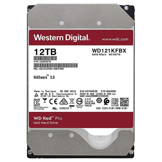  Зображення Жорсткий диск WD 12TB 3.5" 7200 256MB SATA Red Pro NAS 