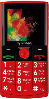  Зображення Мобільний телефон Sigma mobile Comfort 50 Solo Dual Sim Red 