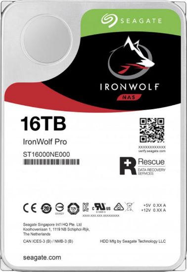  Зображення Накопичувач HDD SATA 16.0TB Seagate IronWolf Pro NAS 7200rpm 256MB (ST16000NE000) 