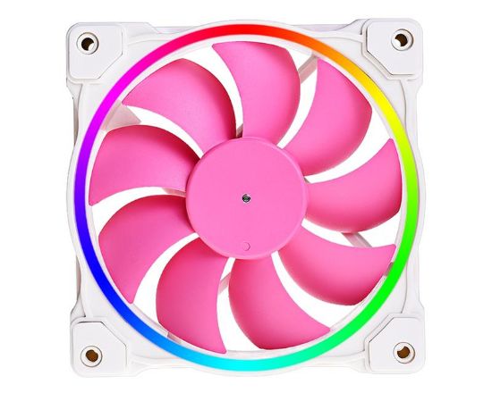  Зображення Кулер до корпусу ID-Cooling ZF-12025-PINK ARGB (Single Pack) (ZF-12025-PINK) 