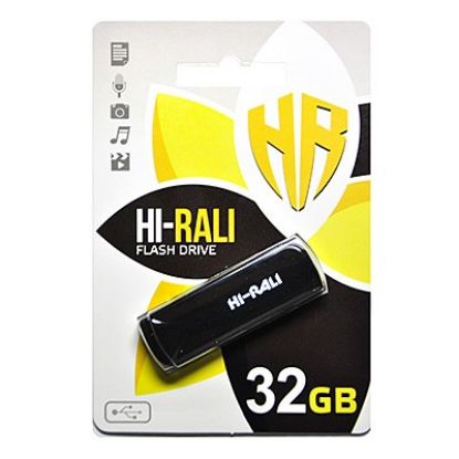  Зображення Флеш-накопичувач USB 32GB Hi-Rali Taga Series Black (HI-32GBTAGBK) 