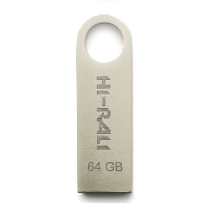  Зображення Флеш-накопичувач USB 64GB Hi-Rali Shuttle Series Silver (HI-64GBSHSL) 