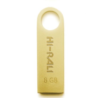  Зображення Флеш-накопичувач USB 8GB Hi-Rali Shuttle Series Gold (HI-8GBSHGD) 