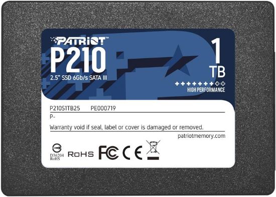  Зображення Твердотільний диск 2.5" 1TB  Patriot P210   (SATA, 540MB/s / 430MB/s) TLC (P210S1TB25)) 