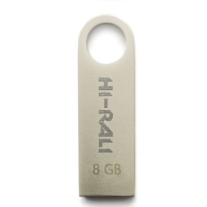  Зображення Флеш-накопичувач USB 8GB Hi-Rali Shuttle Series Silver (HI-8GBSHSL) 