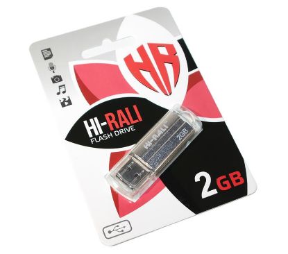  Зображення Флеш-накопичувач USB 2GB Hi-Rali Corsair Series Silver (HI-2GBCORSL) 