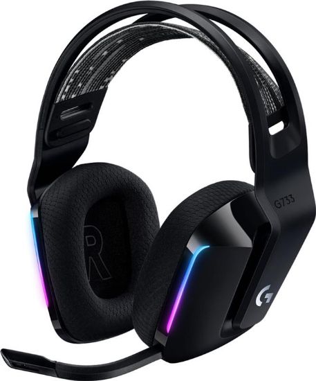  Зображення Навушники Logitech G733 Lightspeed Wireless RGB Gaming Headset Black (981-000864) 