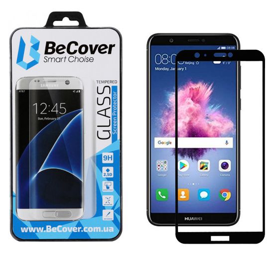  Зображення Скло захисне BeCover HUAWEI P Smart Black (701842) 