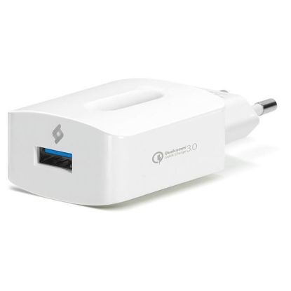  Зображення Мережевий зарядний пристрій Ttec SpeedCharger QC 3.0 USB 3A 18W White (2SCQC01K) 