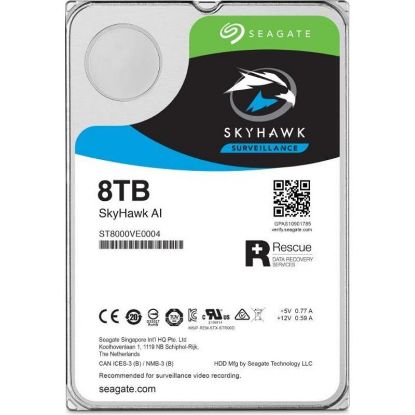  Зображення Жорсткий диск Seagate  8TB 3.5" 7200 256MB SATA SkyHawk AI 