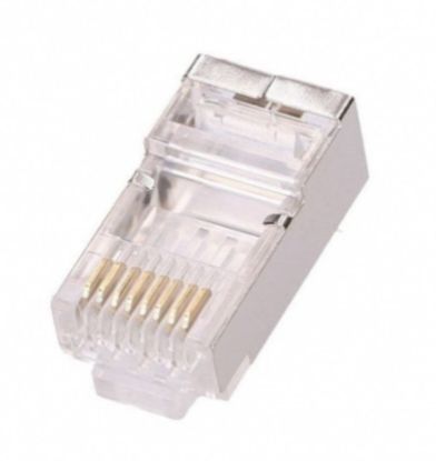  Зображення Конектор RJ 45 Pipo (PPRJ45-FTP/01003) Cat. 5 FTP, 100 шт/уп 