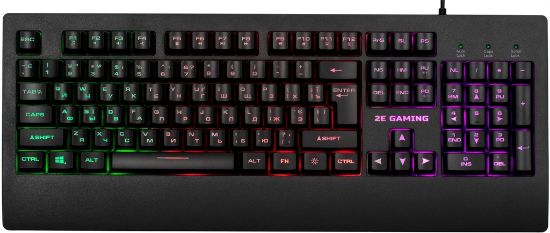  Зображення Клавіатура 2E GAMING KG330 LED USB Black UKR 