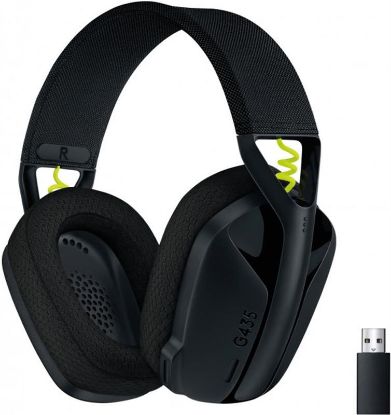  Зображення Гарнітура бездротова ігрова Logitech G435 Lightspeed Wireless Gaming Headset Black (981-001050) ) 