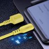  Зображення Кабель 1m USB 2.0 AM/Type-C Colorway (CW-CBUC043-Y) (soft silicone) 2.4A Yellow 