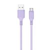  Зображення Кабель 1m USB 2.0 AM/Type-C Colorway (CW-CBUC044-PU) (soft silicone) 2.4A Purple 