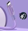  Зображення Кабель 1m USB 2.0 AM/Type-C Colorway (CW-CBUC044-PU) (soft silicone) 2.4A Purple 