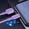  Зображення Кабель 1m USB 2.0 AM/Type-C Colorway (CW-CBUC044-PU) (soft silicone) 2.4A Purple 