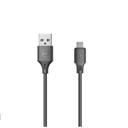  Зображення Кабель WK WDC-092m 2,1А USB-MicroUSB, 2м Black 