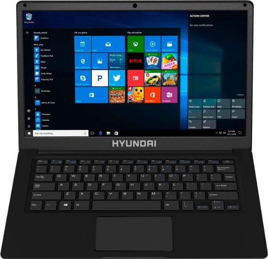  Зображення Hyundai HyBook 14.1"HD TN/Celeron N3350/4/64/Intel HD/W10S/Black 