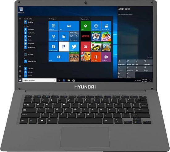  Зображення Hyundai HyBook 14.1"HD TN/Celeron N3350/4/64/Intel HD/W10S/Space Grey 