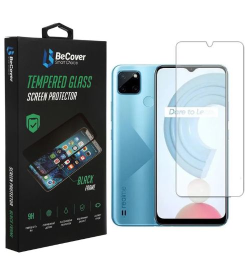  Зображення Скло захисне BeCover Realme C21Y / C25Y Crystal Clear Glass (707868) 