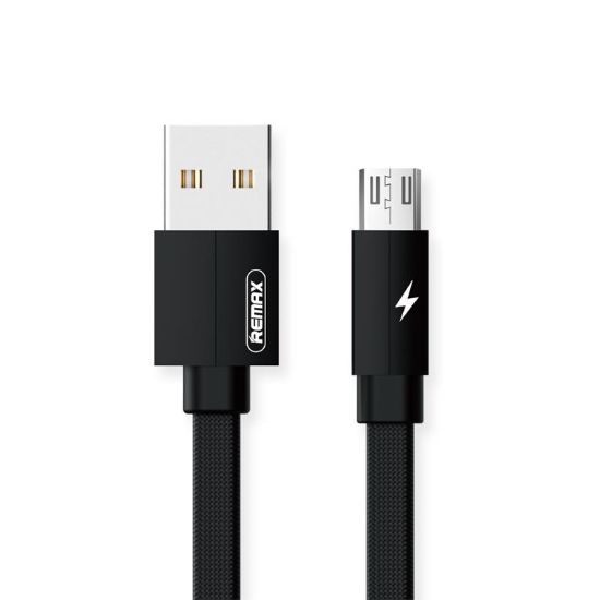  Зображення Кабель Remax RC-094m Kerolla USB-MicroUSB, 2м Black (6954851284529) 