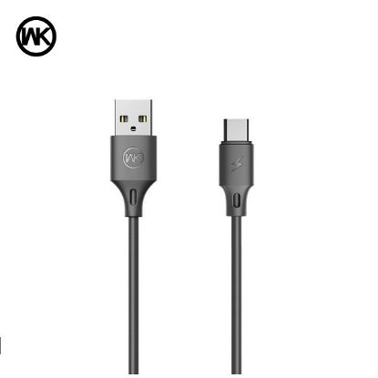  Зображення Кабель WK WDC-092a 2,1А USB-USB Type-C, 2м Black (6941027610558) 