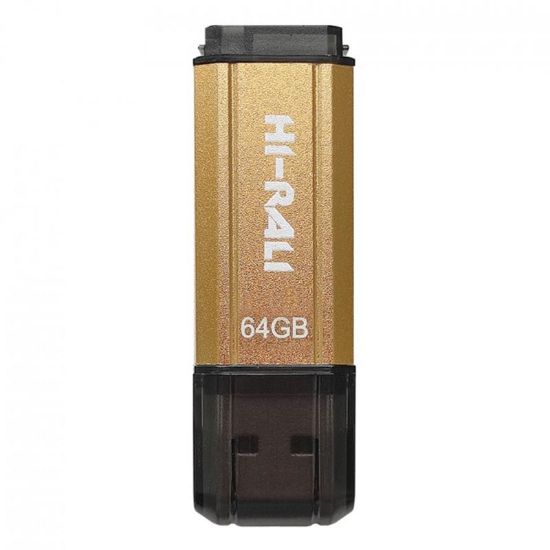  Зображення Флеш-накопичувач USB 64GB Hi-Rali Stark Series Gold (HI-64GBSTGD) 