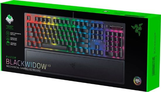  Зображення Клавіатура ігрова RAZER BlackWidow V3 Yellow Switch USB RU RGB, Black 