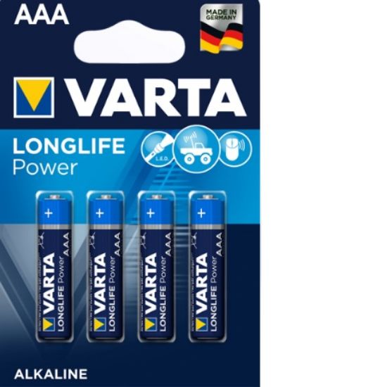  Зображення Батарейка Varta Longlife Power 4903 (High Energy) AAA/LR03 BL 4шт 